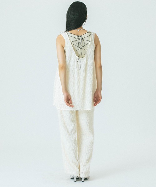 ROSE BUD（ローズバッド）の「JACQUARD PANTS（その他パンツ・レディース・マスタード/ブラック/ホワイト・ONE SIZE）」の7枚目の写真