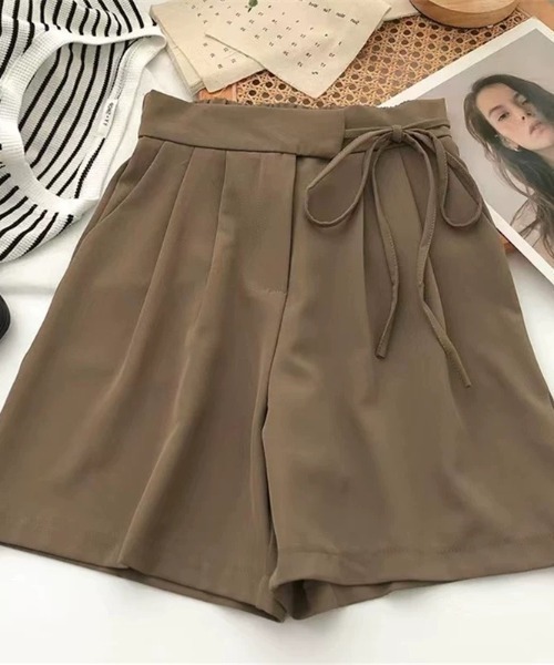 ampm(エーエムピーエム)の「ウエストリボン付き タックショートパンツ(その他パンツ・レディース・ブラウン/ホワイト/ブラック・L/M)」の20枚目の写真