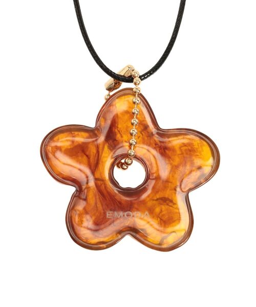 EMODA（エモダ）の「フラワーストリングネックレス（ネックレス・レディース・ブラウン/ブラック・FREE）」の7枚目の写真