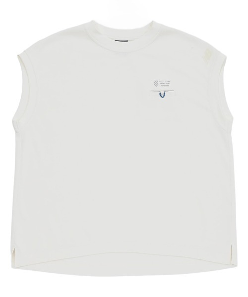 NEW BALANCE(ニューバランス)の「New Balance French Sleeve Crew Pullover(ニューバランス フレンチ スリーブ クルー プルオーバー)(Tシャツ/カットソー・レディース・ブラック/ホワイト系/グリーン系/オレンジ系/ブルー系・SMALL/MEDIUM/LARGE)」の6枚目の写真