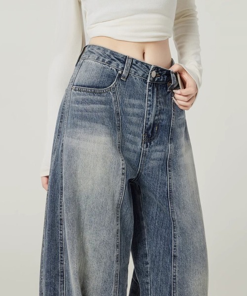 MAISON DE THERESE(メゾン ド テレーズ)の「ヴィンテージ ワイドデニム(デニムパンツ・レディース・ブルー・S/M/L/XS/XL/XX-LARGE)」の13枚目の写真