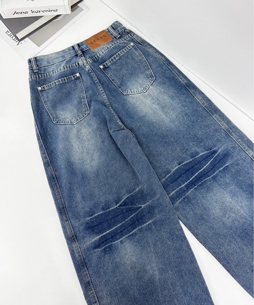 MAISON DE THERESE（メゾン ド テレーズ）の「ヴィンテージ ワイドデニム（デニムパンツ・レディース・ブルー・S/M/L/XS/XL/XX-LARGE）」の16枚目の写真