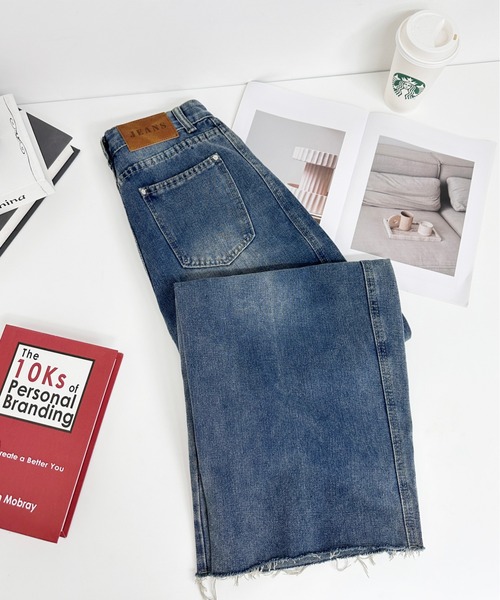 MAISON DE THERESE（メゾン ド テレーズ）の「ヴィンテージ ワイドデニム（デニムパンツ・レディース・ブルー・S/M/L/XS/XL/XX-LARGE）」の15枚目の写真