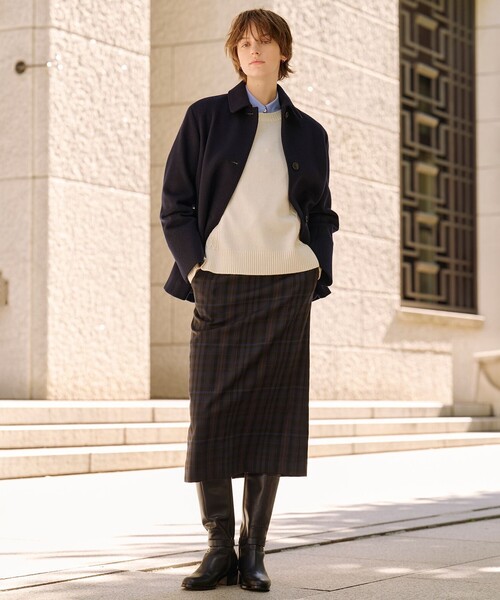 J.PRESS Ladies（J.プレス レディス）の「COTTON TEX ブラウス（シャツ/ブラウス・レディース・サックスブルー系/ライトグレー系/ネイビー系1・XS）」の5枚目の写真