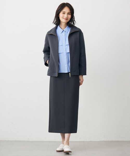 J.PRESS Ladies（J.プレス レディス）の「COTTON TEX ブラウス（シャツ/ブラウス・レディース・サックスブルー系/ライトグレー系/ネイビー系1・XS）」の18枚目の写真