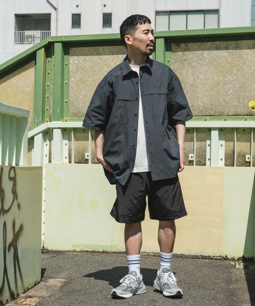 OUTDOOR EXCHANGE（アウトドアエクスチェンジ）の「OUTDOOR EXCHANGE  SHORT-SLEEVE SHIRTS（シャツ/ブラウス・メンズ・ブラック系その他/ベージュ系その他・MEDIUM/LARGE）」の4枚目の写真