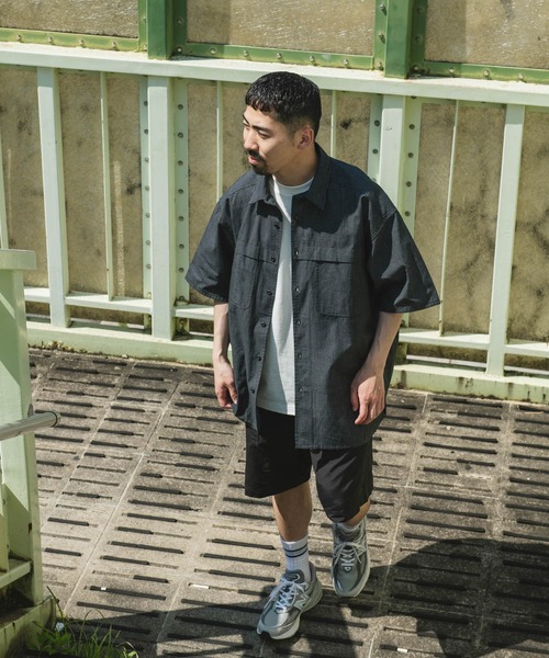 OUTDOOR EXCHANGE（アウトドアエクスチェンジ）の「OUTDOOR EXCHANGE  SHORT-SLEEVE SHIRTS（シャツ/ブラウス・メンズ・ブラック系その他/ベージュ系その他・MEDIUM/LARGE）」の5枚目の写真
