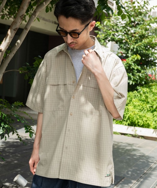 OUTDOOR EXCHANGE（アウトドアエクスチェンジ）の「OUTDOOR EXCHANGE  SHORT-SLEEVE SHIRTS（シャツ/ブラウス・メンズ・ブラック系その他/ベージュ系その他・MEDIUM/LARGE）」の6枚目の写真