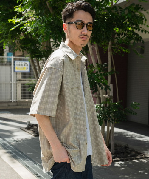 OUTDOOR EXCHANGE（アウトドアエクスチェンジ）の「OUTDOOR EXCHANGE  SHORT-SLEEVE SHIRTS（シャツ/ブラウス・メンズ・ブラック系その他/ベージュ系その他・MEDIUM/LARGE）」の7枚目の写真