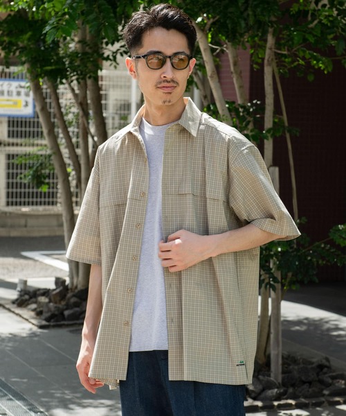 OUTDOOR EXCHANGE（アウトドアエクスチェンジ）の「OUTDOOR EXCHANGE  SHORT-SLEEVE SHIRTS（シャツ/ブラウス・メンズ・ブラック系その他/ベージュ系その他・MEDIUM/LARGE）」の8枚目の写真