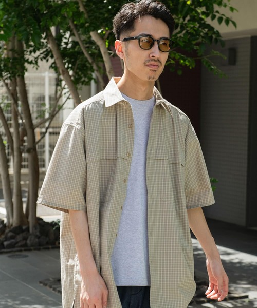 OUTDOOR EXCHANGE（アウトドアエクスチェンジ）の「OUTDOOR EXCHANGE  SHORT-SLEEVE SHIRTS（シャツ/ブラウス・メンズ・ブラック系その他/ベージュ系その他・MEDIUM/LARGE）」の9枚目の写真
