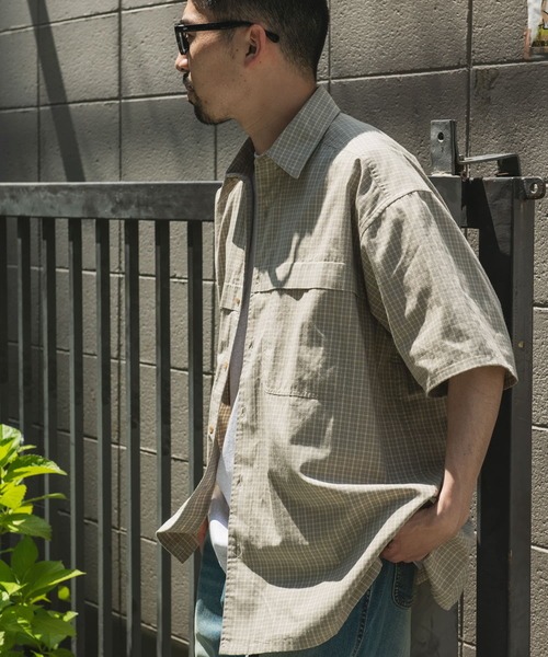 OUTDOOR EXCHANGE（アウトドアエクスチェンジ）の「OUTDOOR EXCHANGE  SHORT-SLEEVE SHIRTS（シャツ/ブラウス・メンズ・ブラック系その他/ベージュ系その他・MEDIUM/LARGE）」の11枚目の写真