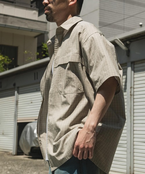 OUTDOOR EXCHANGE（アウトドアエクスチェンジ）の「OUTDOOR EXCHANGE  SHORT-SLEEVE SHIRTS（シャツ/ブラウス・メンズ・ブラック系その他/ベージュ系その他・MEDIUM/LARGE）」の16枚目の写真