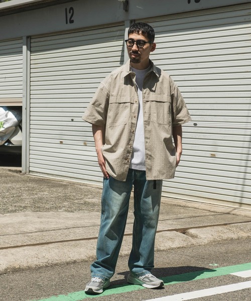 OUTDOOR EXCHANGE（アウトドアエクスチェンジ）の「OUTDOOR EXCHANGE  SHORT-SLEEVE SHIRTS（シャツ/ブラウス・メンズ・ブラック系その他/ベージュ系その他・MEDIUM/LARGE）」の19枚目の写真