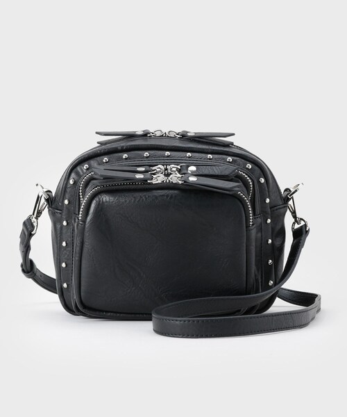 tk.TAKEO KIKUCHI（ティーケータケオキクチ）の「【スタッズシリーズ】ショルダーバッグ（ショルダーバッグ・メンズ・ブラック/ブラウン系・00）」の5枚目の写真