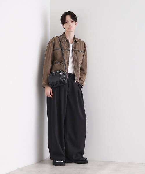 tk.TAKEO KIKUCHI（ティーケータケオキクチ）の「【スタッズシリーズ】ショルダーバッグ（ショルダーバッグ・メンズ・ブラック/ブラウン系・00）」の9枚目の写真