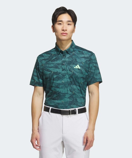 アディダス adidas ゴルフ ボタンダウンシャツ グラフィック 半袖ボタンダウンシャツ【adidas Golf/アディダス