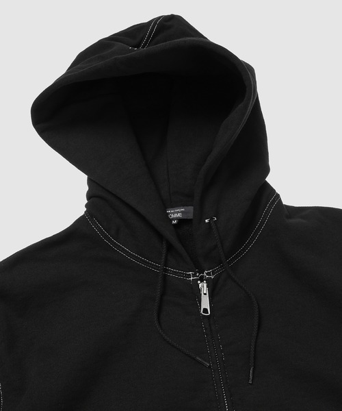COMME des GARCONS HOMME(コム デ ギャルソン・オム)の「COTTON GARMENT DYE HOODIE(パーカー・メンズ・ブラック・L/M/S)」の3枚目の写真
