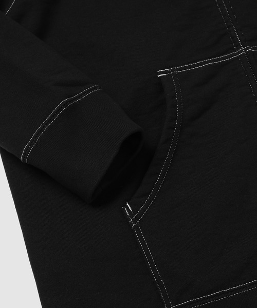 COMME des GARCONS HOMME(コム デ ギャルソン・オム)の「COTTON GARMENT DYE HOODIE(パーカー・メンズ・ブラック・L/M/S)」の4枚目の写真