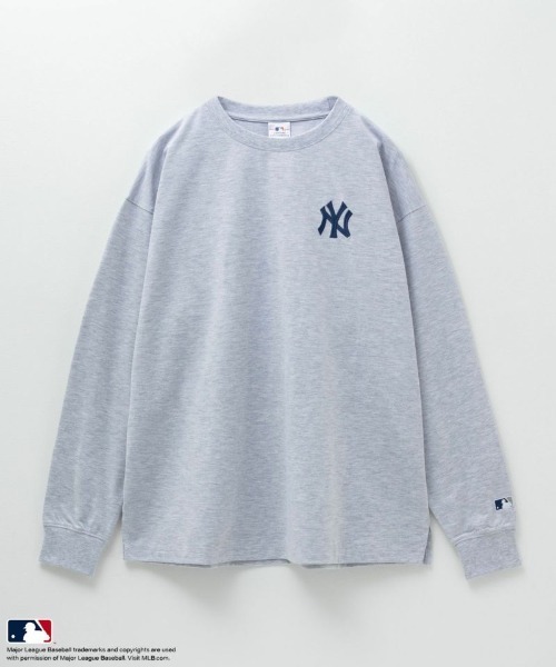 MLB(メジャーリーグベースボール)の「MLB バックアーチ ロングスリーブTシャツ(Tシャツ/カットソー・メンズ・ブラウン/アッシュグレー/ブルー系/ブラック・XL/L/M)」の5枚目の写真