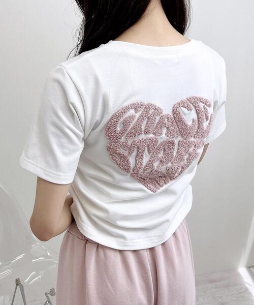 セール】サイドドロストバックサガラハートTシャツ（Tシャツ