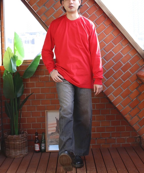 Supreme 長袖カットソー レッド レッド（赤）系 Supreme(シュプリーム) Tシャツ・カットソー(メンズ