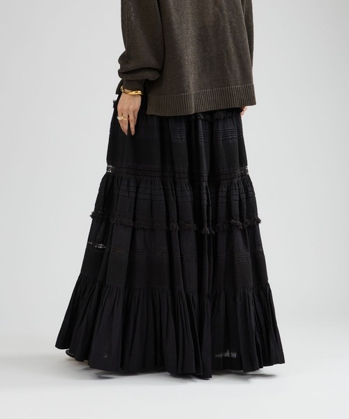 Chaos（カオス）の「Chaos(カオス)/ガゼットクロススカート（スカート・レディース・ホワイト/ブラック・FREE）」の20枚目の写真