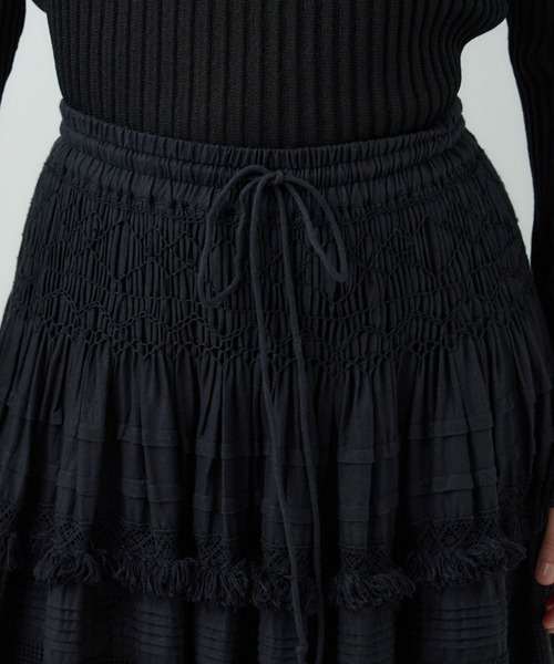 Chaos（カオス）の「Chaos(カオス)/ガゼットクロススカート（スカート・レディース・ホワイト/ブラック・FREE）」の11枚目の写真