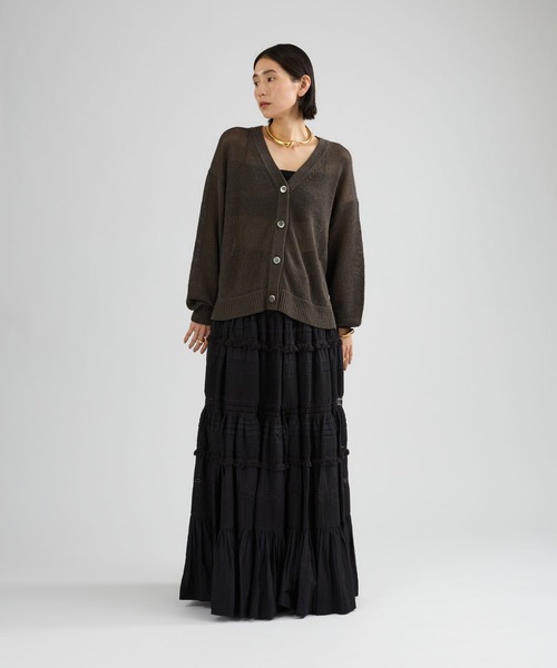 Chaos（カオス）の「Chaos(カオス)/ガゼットクロススカート（スカート・レディース・ホワイト/ブラック・FREE）」の15枚目の写真