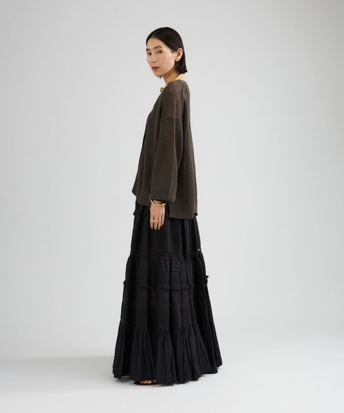 Chaos（カオス）の「Chaos(カオス)/ガゼットクロススカート（スカート・レディース・ホワイト/ブラック・FREE）」の16枚目の写真