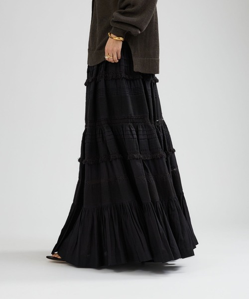 Chaos（カオス）の「Chaos(カオス)/ガゼットクロススカート（スカート・レディース・ホワイト/ブラック・FREE）」の19枚目の写真