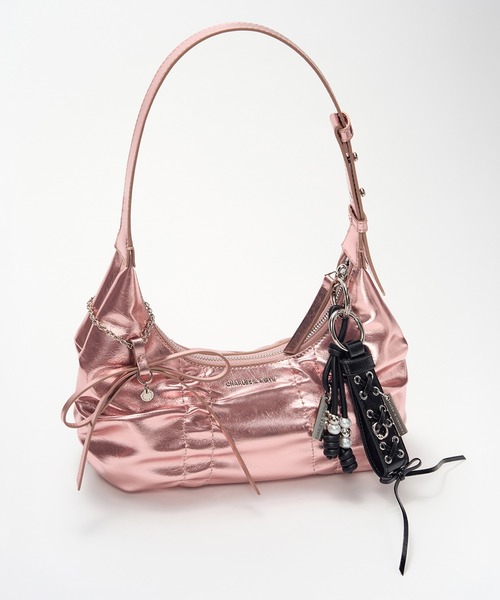 CHARLES & KEITH（チャールズ & キース）の「グロメット レースアップバッグチャーム（キーケース/キーアクセサリー・レディース・ピンク系その他/スミクロ/シルバー系その他・FREE）」の20枚目の写真
