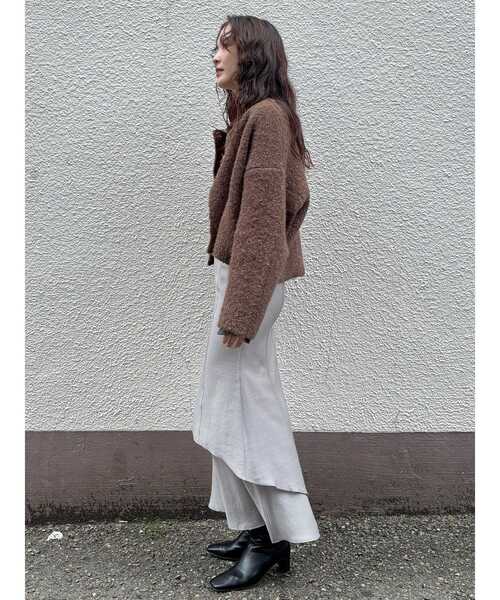 LAGUNAMOON（ラグナムーン）の「セミシアーティアードスカート（スカート・レディース・ライトグレー/ブラウン/アイボリー・SMALL/MEDIUM）」の19枚目の写真