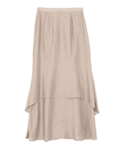 LAGUNAMOON（ラグナムーン）の「セミシアーティアードスカート（スカート・レディース・ライトグレー/ブラウン/アイボリー・SMALL/MEDIUM）」の7枚目の写真