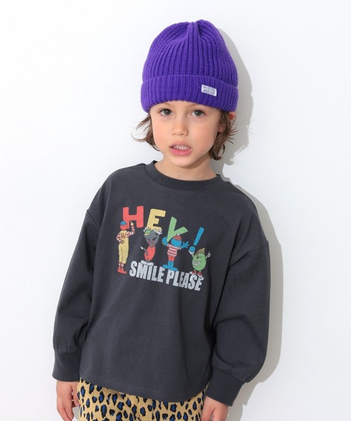 Ocean&Ground（オーシャン&グラウンド）の「ﾛｰｹﾞｰｼﾞﾘﾌﾞﾆｯﾄCAP（ニットキャップ/ビーニー・キッズ・ブルー/ブラック/アイボリー/ライム/パープル/チャコール・MEDIUM/SMALL）」の6枚目の写真