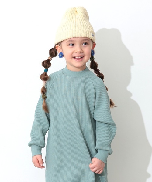 Ocean&Ground（オーシャン&グラウンド）の「ﾛｰｹﾞｰｼﾞﾘﾌﾞﾆｯﾄCAP（ニットキャップ/ビーニー・キッズ・ブルー/ブラック/アイボリー/ライム/パープル/チャコール・MEDIUM/SMALL）」の3枚目の写真