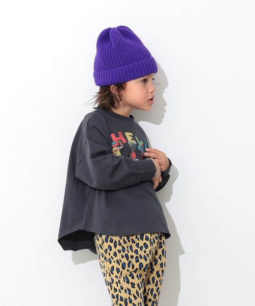 Ocean&Ground（オーシャン&グラウンド）の「ﾛｰｹﾞｰｼﾞﾘﾌﾞﾆｯﾄCAP（ニットキャップ/ビーニー・キッズ・ブルー/ブラック/アイボリー/ライム/パープル/チャコール・MEDIUM/SMALL）」の7枚目の写真