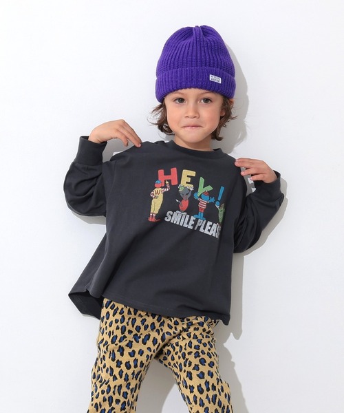 Ocean&Ground（オーシャン&グラウンド）の「ﾛｰｹﾞｰｼﾞﾘﾌﾞﾆｯﾄCAP（ニットキャップ/ビーニー・キッズ・ブルー/ブラック/アイボリー/ライム/パープル/チャコール・MEDIUM/SMALL）」の8枚目の写真