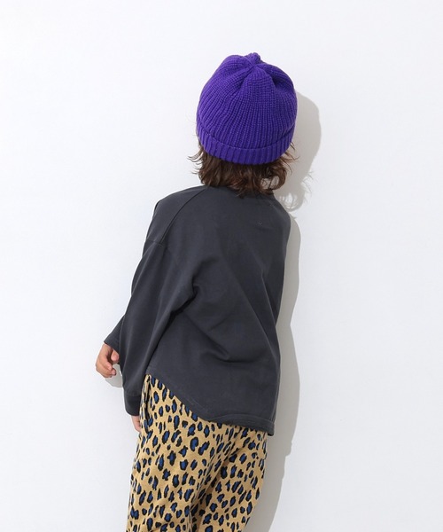 Ocean&Ground（オーシャン&グラウンド）の「ﾛｰｹﾞｰｼﾞﾘﾌﾞﾆｯﾄCAP（ニットキャップ/ビーニー・キッズ・ブルー/ブラック/アイボリー/ライム/パープル/チャコール・MEDIUM/SMALL）」の9枚目の写真