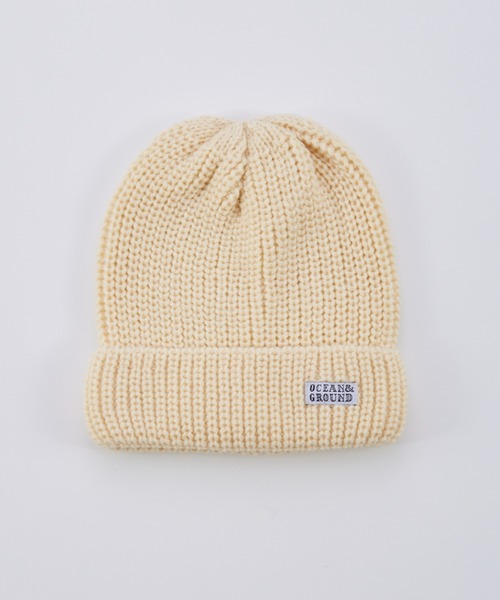 Ocean&Ground（オーシャン&グラウンド）の「ﾛｰｹﾞｰｼﾞﾘﾌﾞﾆｯﾄCAP（ニットキャップ/ビーニー・キッズ・ブルー/ブラック/アイボリー/ライム/パープル/チャコール・MEDIUM/SMALL）」の19枚目の写真