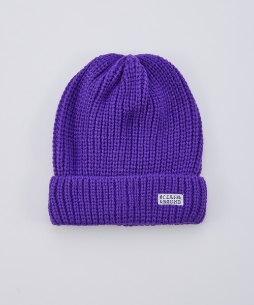 Ocean&Ground（オーシャン&グラウンド）の「ﾛｰｹﾞｰｼﾞﾘﾌﾞﾆｯﾄCAP（ニットキャップ/ビーニー・キッズ・ブルー/ブラック/アイボリー/ライム/パープル/チャコール・MEDIUM/SMALL）」の21枚目の写真