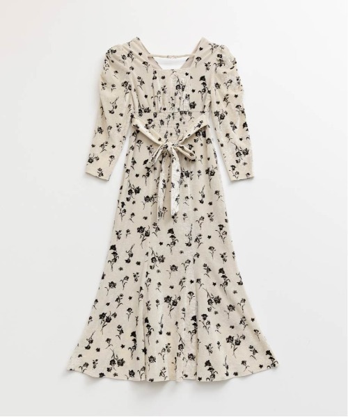 フロッキーチュールカシュクールワンピース（ワンピース）｜RANDA