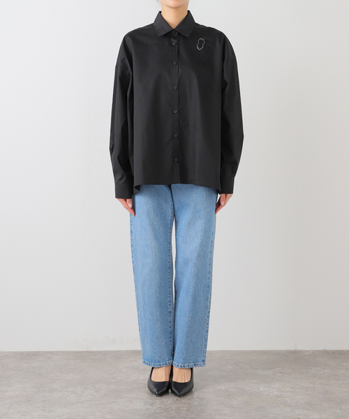 ブラウス シャツ CLINQ*SODA 別注 BIA シャツ「BLACK」 レディース CLINQ*SODA 別注 BIA シャツ[BLACK]（シャツ/ブラウス）｜CLINQ