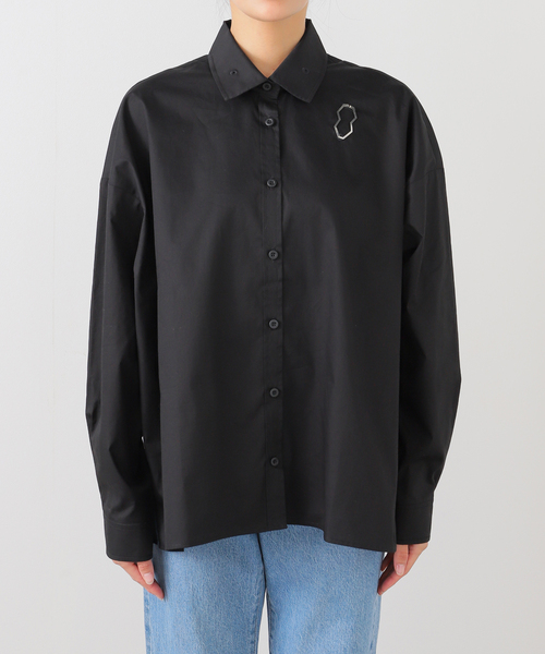 ブラウス シャツ CLINQ*SODA 別注 BIA シャツ「BLACK」 レディース CLINQ*SODA 別注 BIA シャツ[BLACK]（シャツ／ブラウス