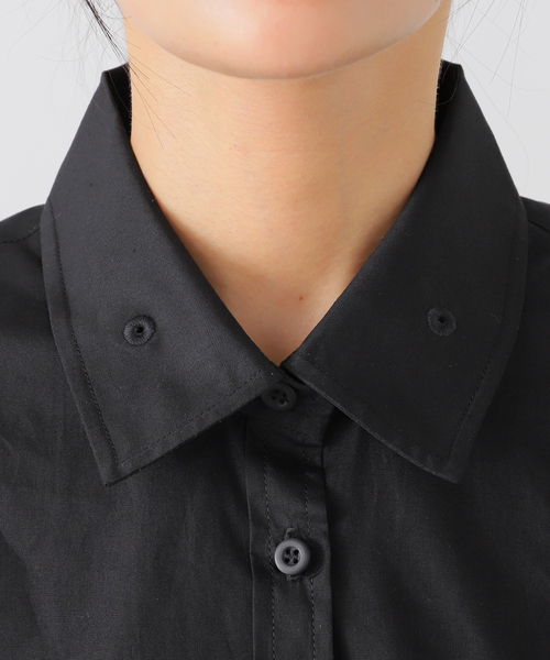ブラウス シャツ CLINQ*SODA 別注 BIA シャツ「BLACK」 レディース CLINQ*SODA 別注 BIA シャツ[BLACK]（シャツ／ブラウス