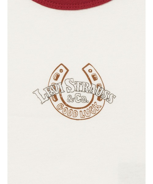 Levi's(リーバイス)の「Levi's/リーバイス グラフィック ミニ リンガーTシャツ(Tシャツ/カットソー・レディース・レッド・XS/M/S)」の7枚目の写真