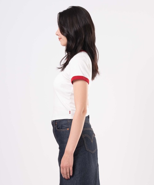 Levi's(リーバイス)の「Levi's/リーバイス グラフィック ミニ リンガーTシャツ(Tシャツ/カットソー・レディース・レッド・XS/M/S)」の14枚目の写真