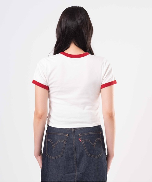 Levi's(リーバイス)の「Levi's/リーバイス グラフィック ミニ リンガーTシャツ(Tシャツ/カットソー・レディース・レッド・XS/M/S)」の15枚目の写真