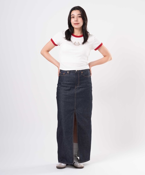 Levi's(リーバイス)の「Levi's/リーバイス グラフィック ミニ リンガーTシャツ(Tシャツ/カットソー・レディース・レッド・XS/M/S)」の16枚目の写真
