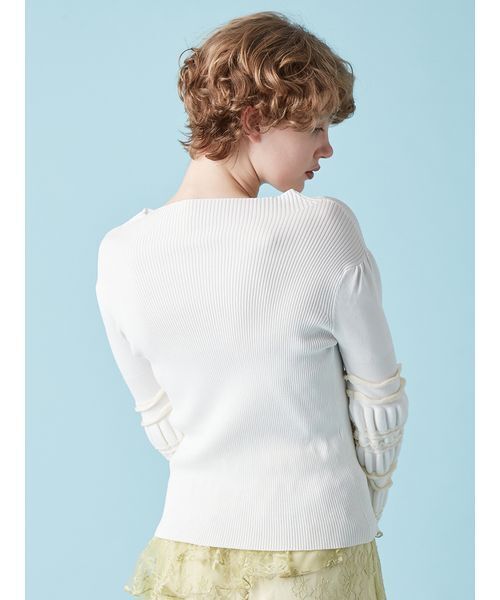 FURFUR（ファーファー）の「イレギュラーリブスリーブニット